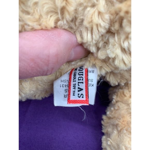 Matrix Caliie Bear by Douglas Cuddle Toys Creamy Tan Brown Bear 12" Plastic Eyes - Picture 7 of 10